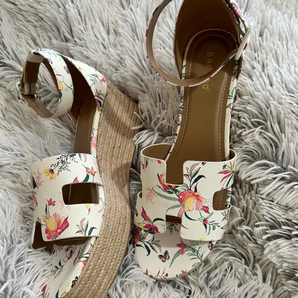 BAMBOO Floral Boho Summer Espadrille Coastal Cowgirl Size 10 NWOT - Picture 2 of 3